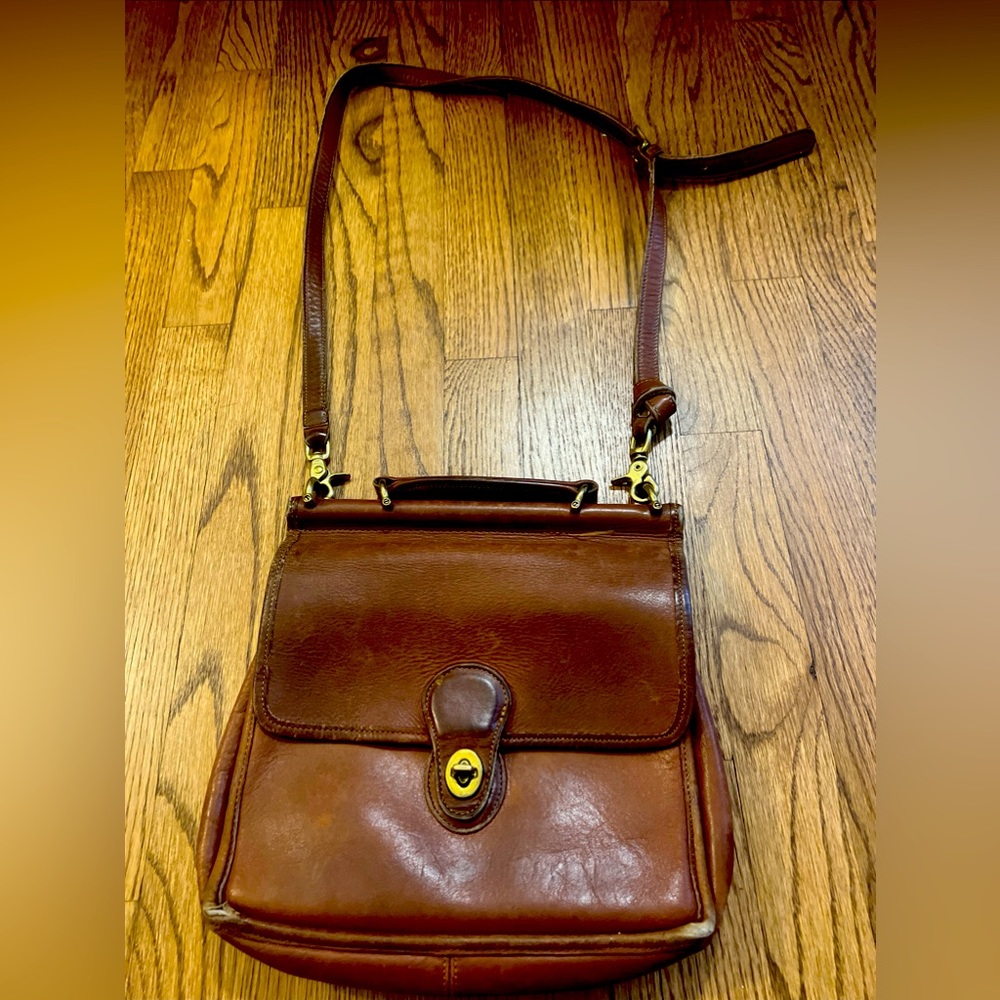 Coach Early Vintage 'Willis'  HOC 9927 Brown Crossbody Satchel Bag Made In USA